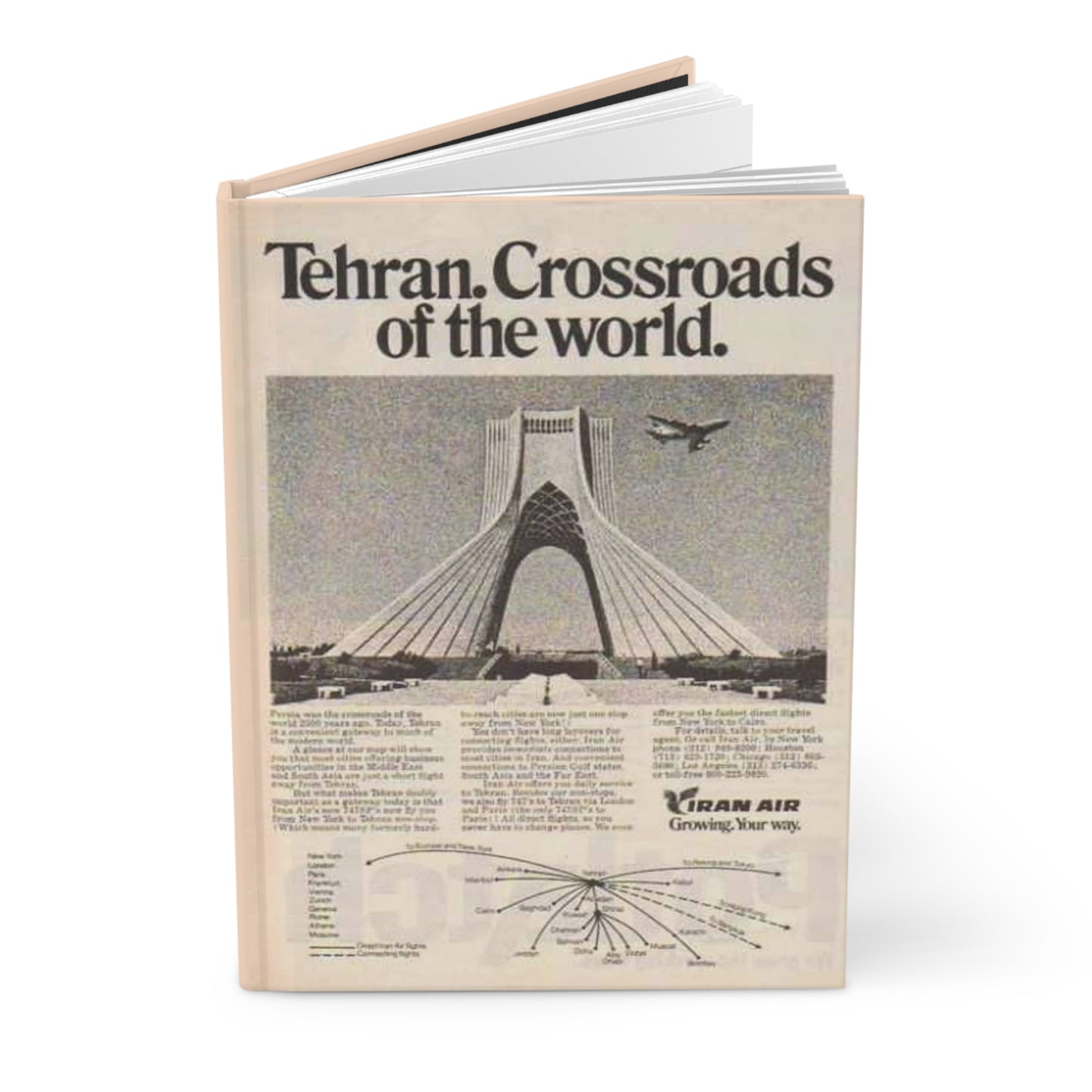 Tehran Crossroad Of The World Vintage Journal Matte