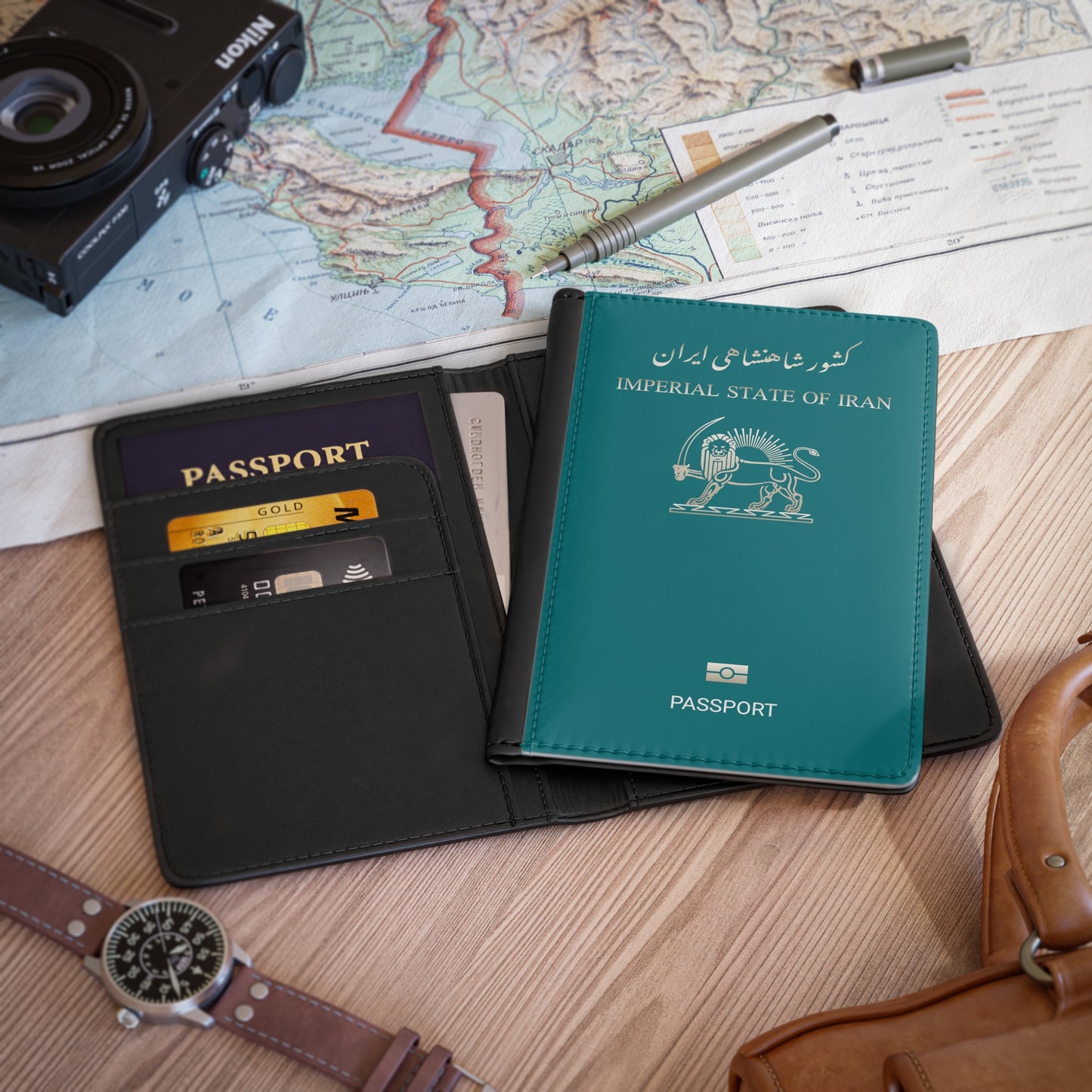 Imperial State Of Iran Passport Cover