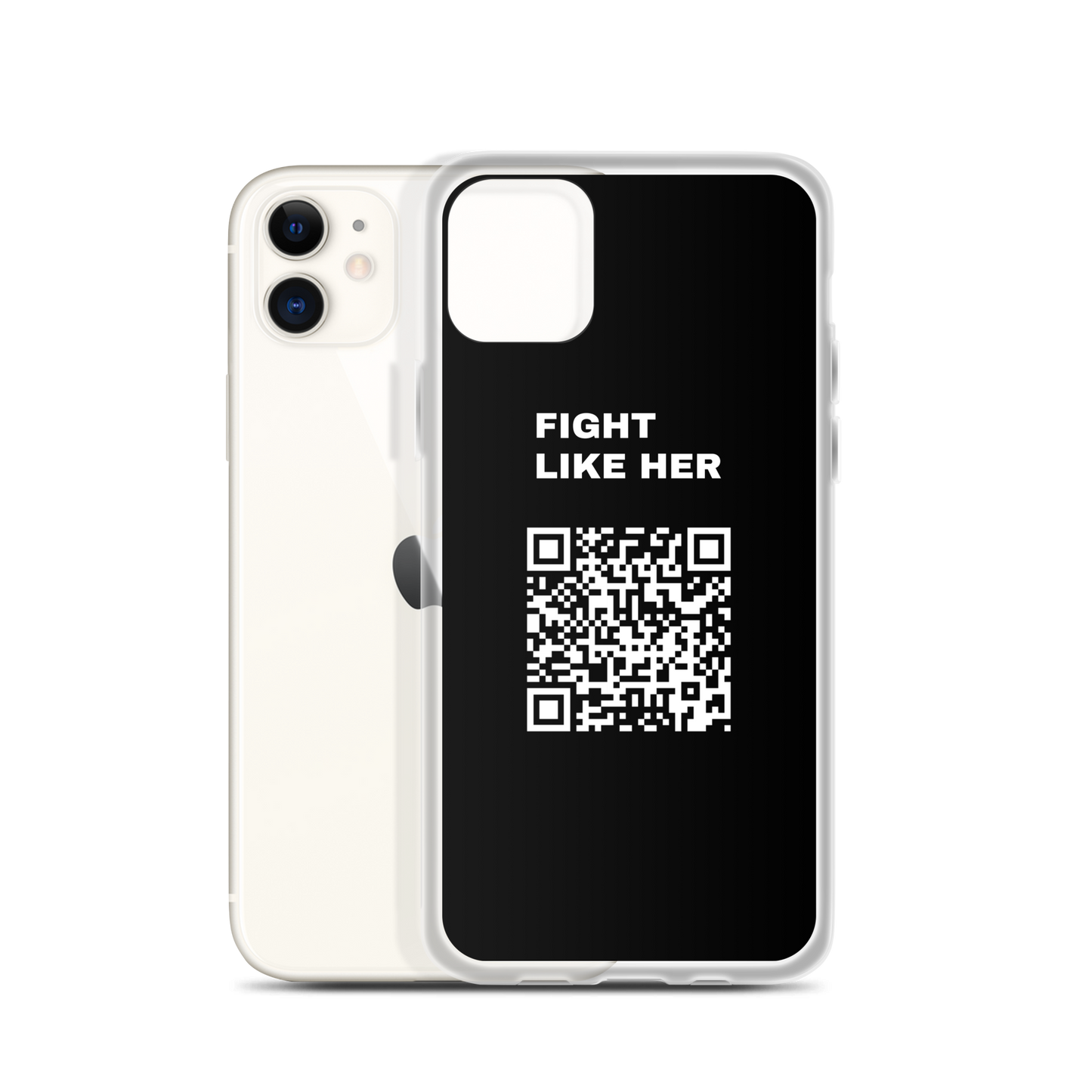 Fight Like Nika (Scan this) iPhone Case