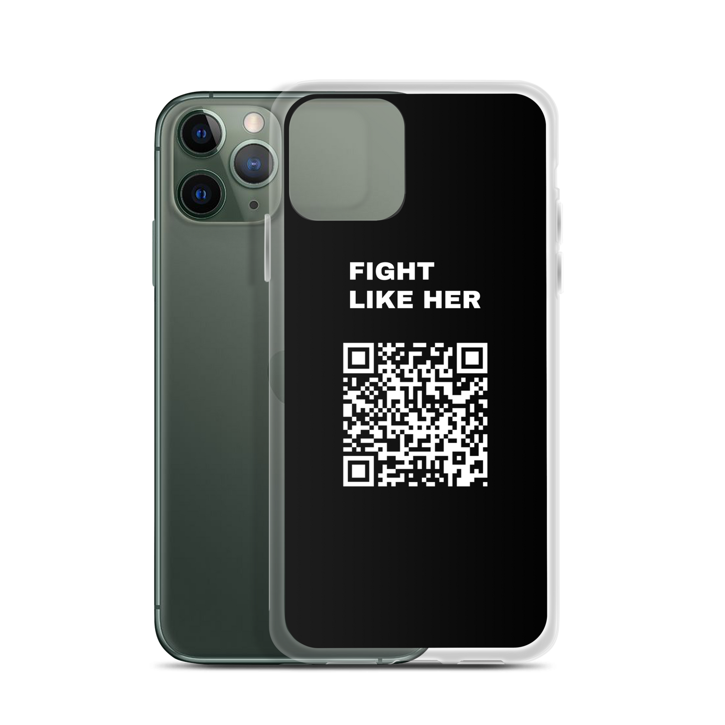 Fight Like Nika (Scan this) iPhone Case