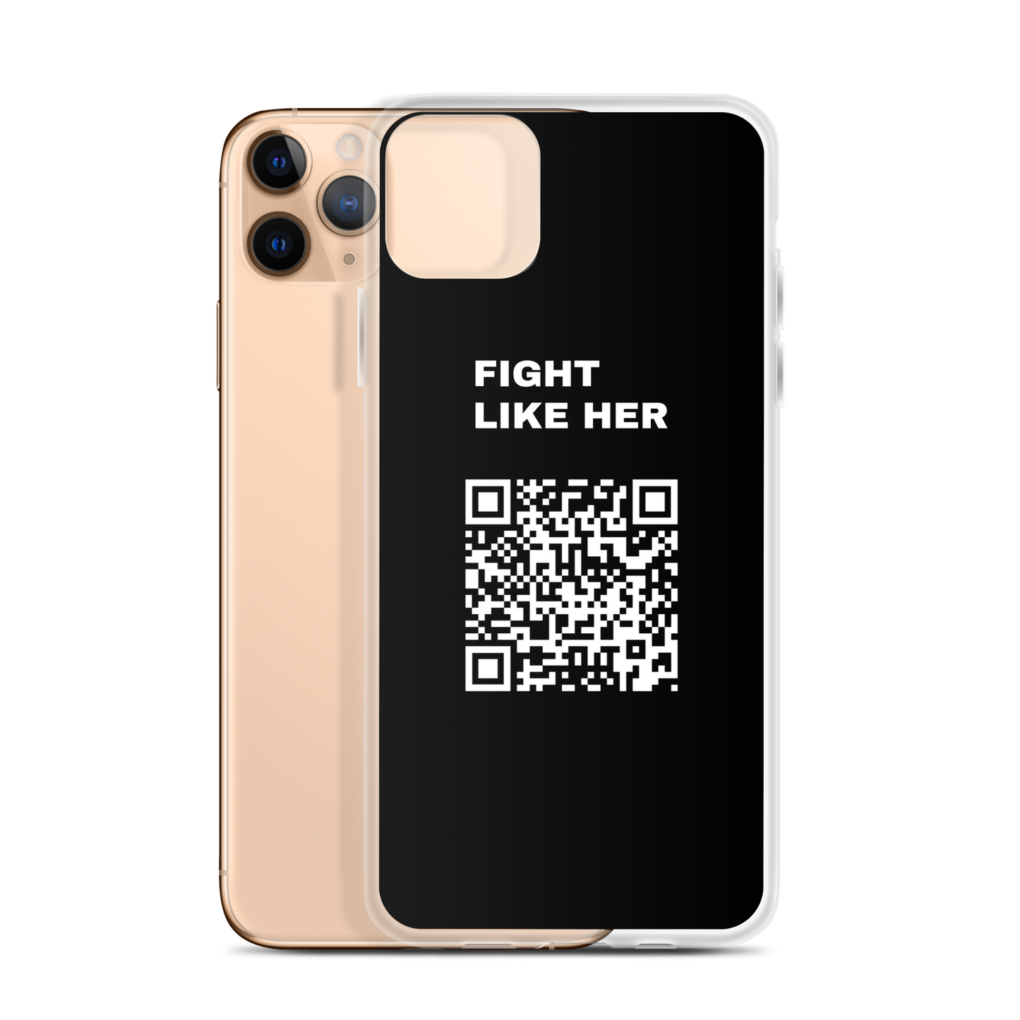 Fight Like Nika (Scan this) iPhone Case