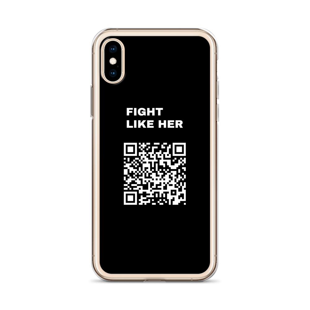 Fight Like Nika (Scan this) iPhone Case