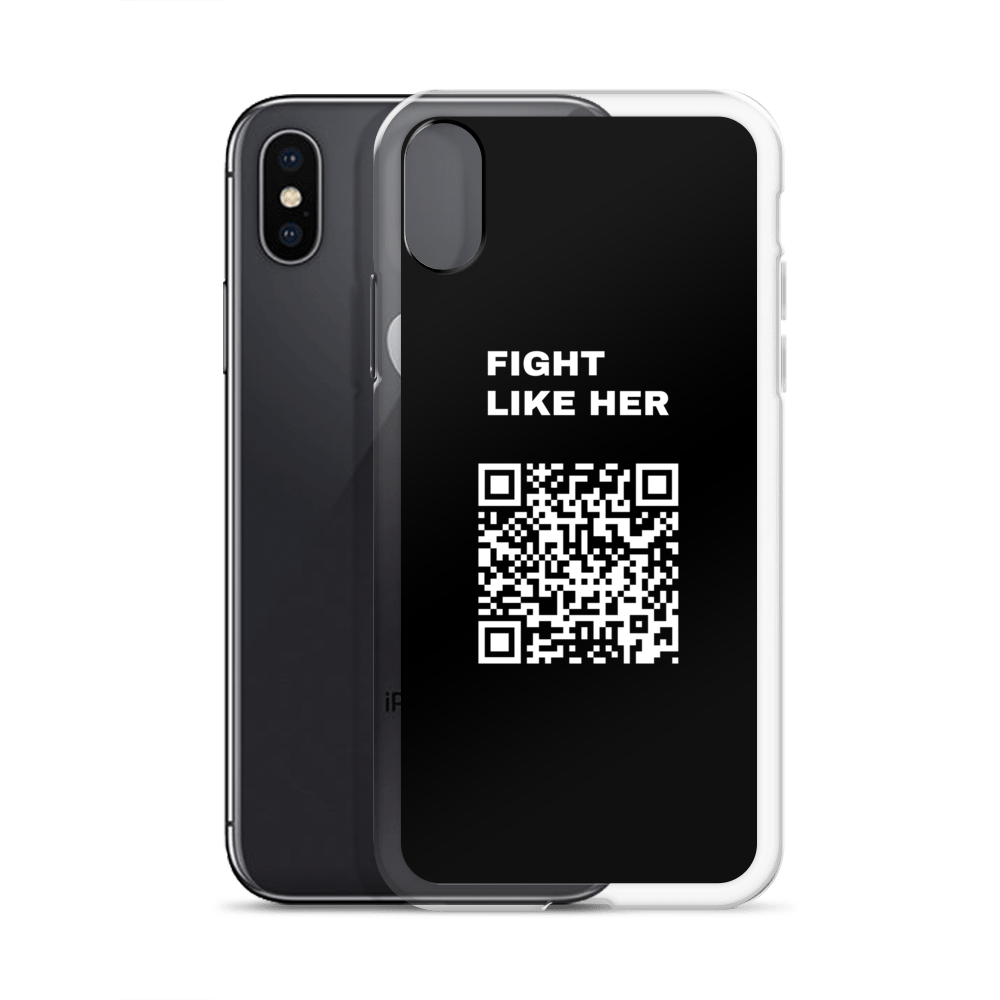 Fight Like Nika (Scan this) iPhone Case