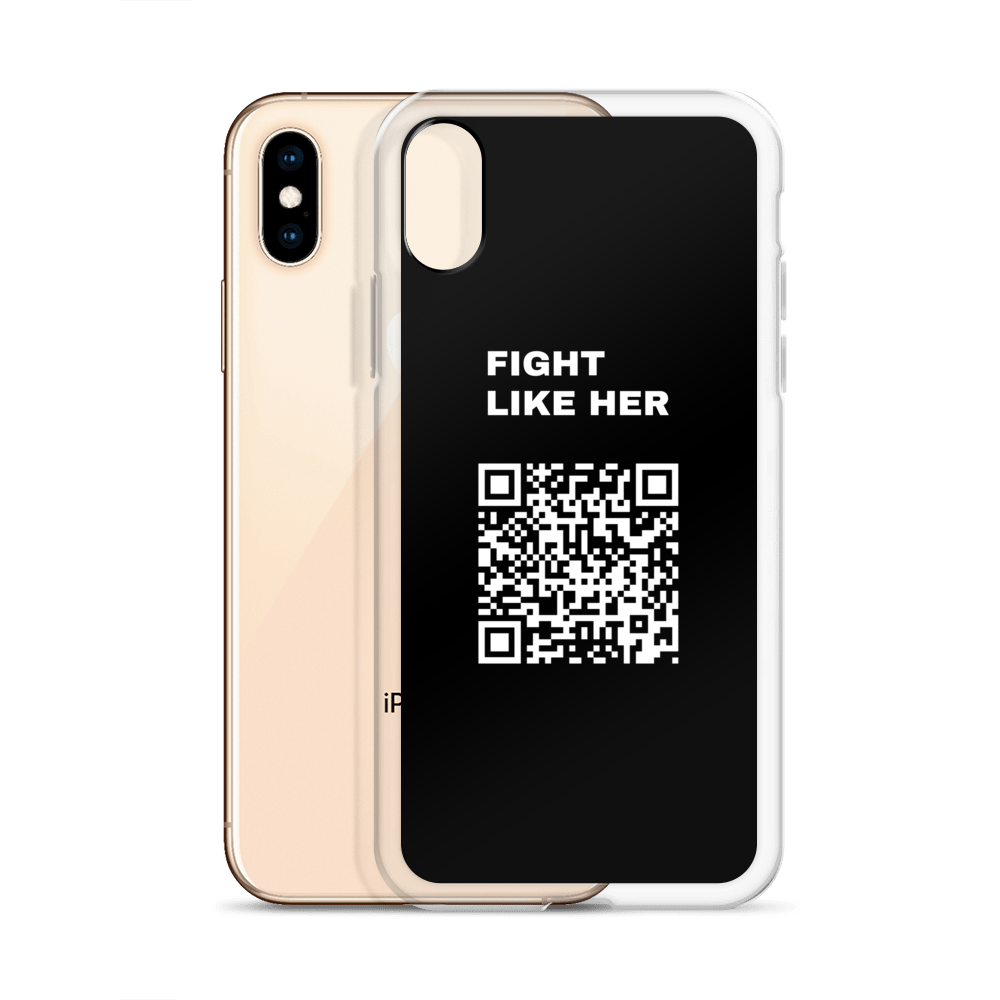 Fight Like Nika (Scan this) iPhone Case