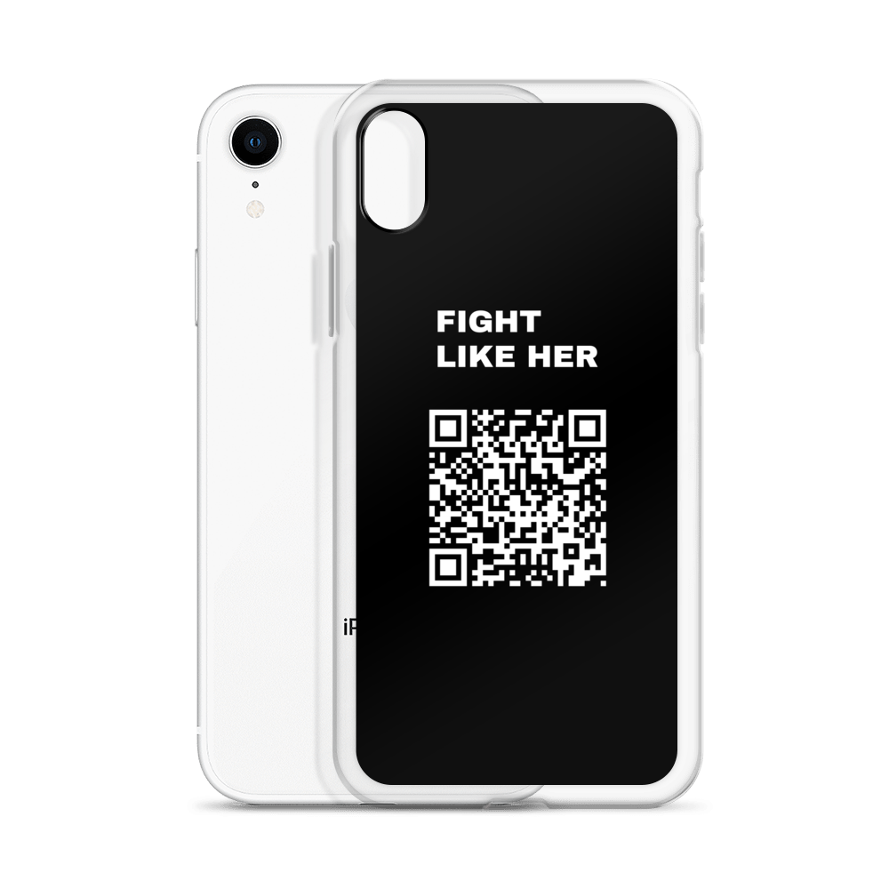 Fight Like Nika (Scan this) iPhone Case